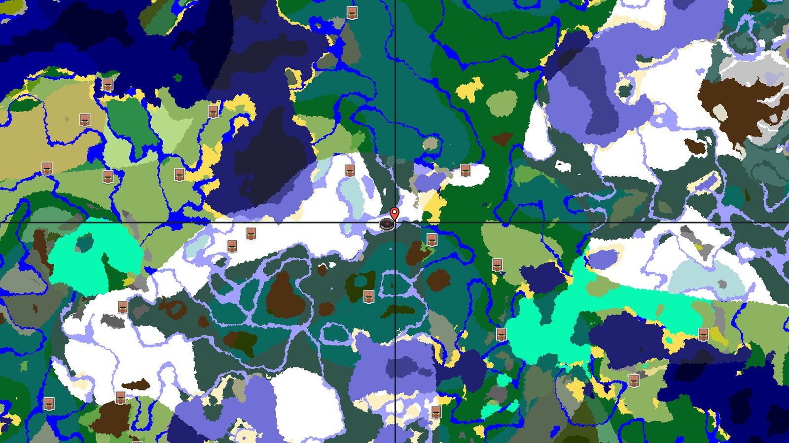 Ice Spikes Beside Taiga and Snowy Plains — Minecraft seed preview