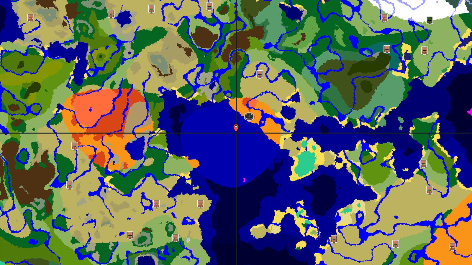 Spawn in a Desert near Eroded Badlands — Minecraft seed preview