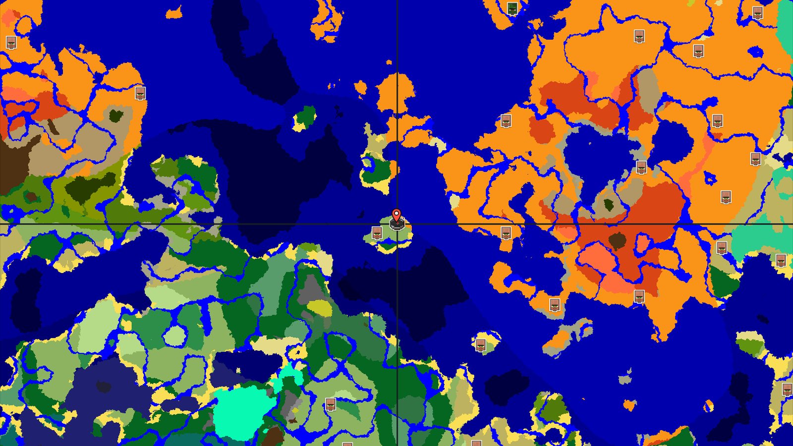 Island Spawn with Nearby Trials and Desert Shores — Minecraft seed preview