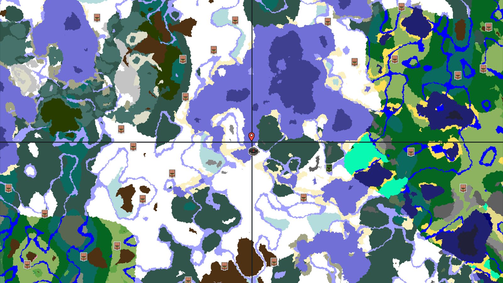 Trial Chambers and Icy Hills at Spawn — Minecraft seed preview