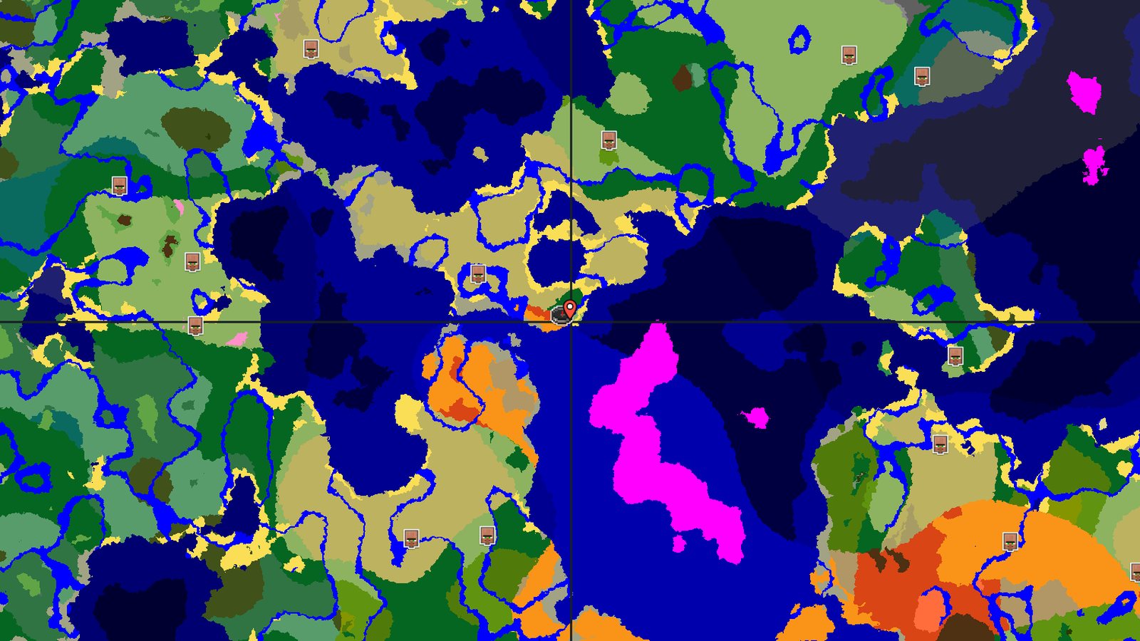 Mushroom Fields Island with Desert Pyramid — Minecraft seed preview