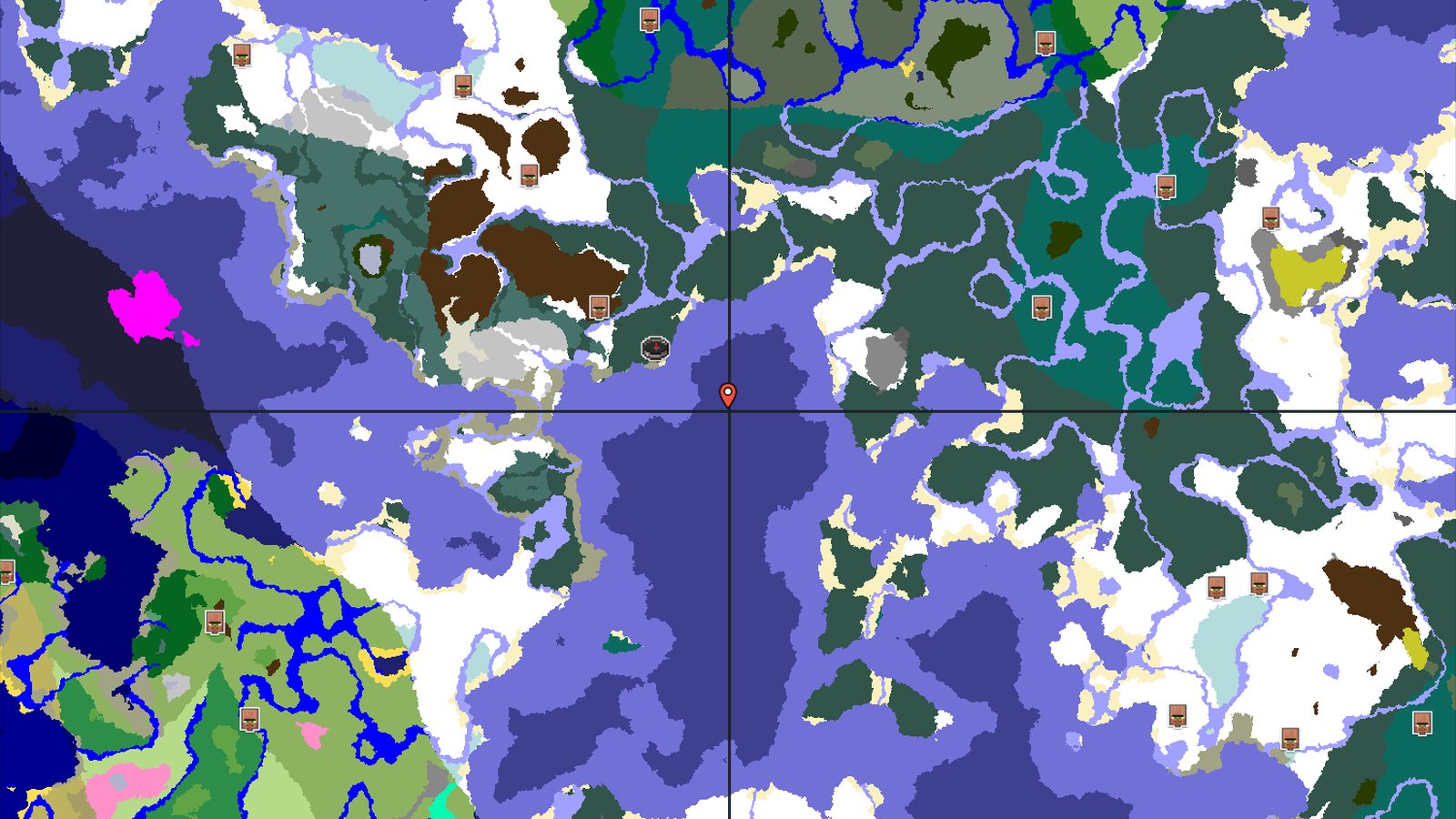 Snowy Taiga Spawn with Nearby Trial Chambers — Minecraft seed preview