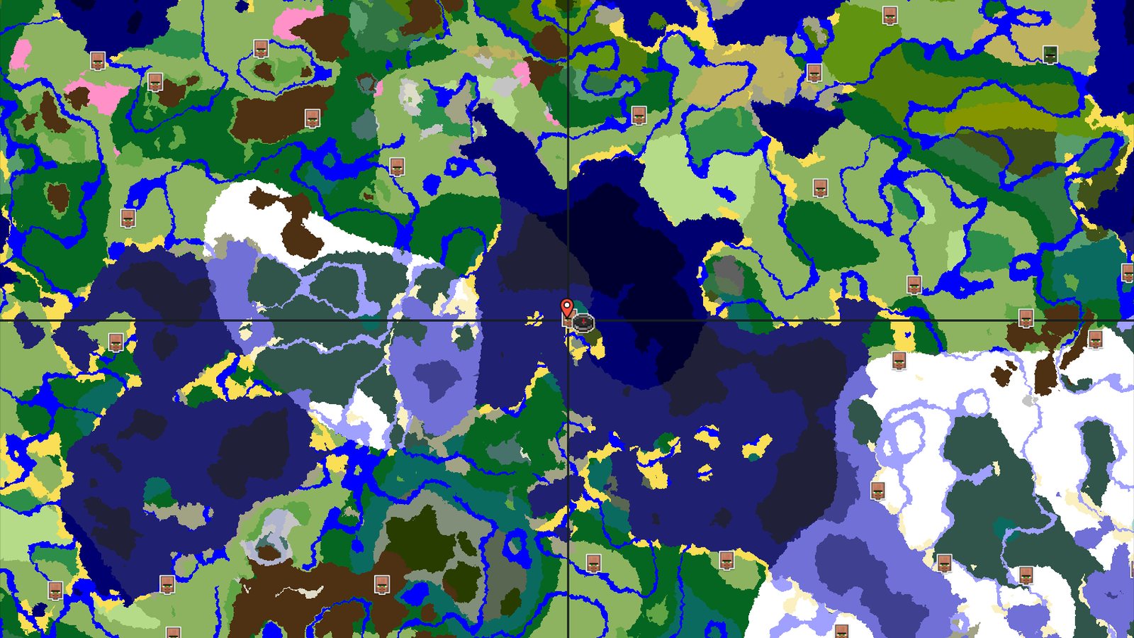A Taiga Island Start with Many Close Structures — Minecraft seed preview