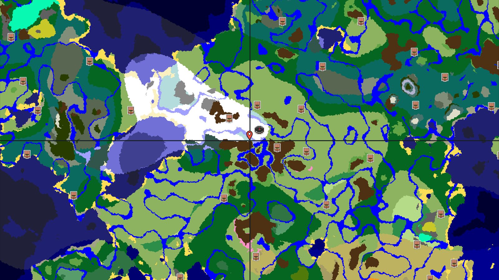 Snowy Plains Spawn with Nearby Ancient City — Minecraft seed preview