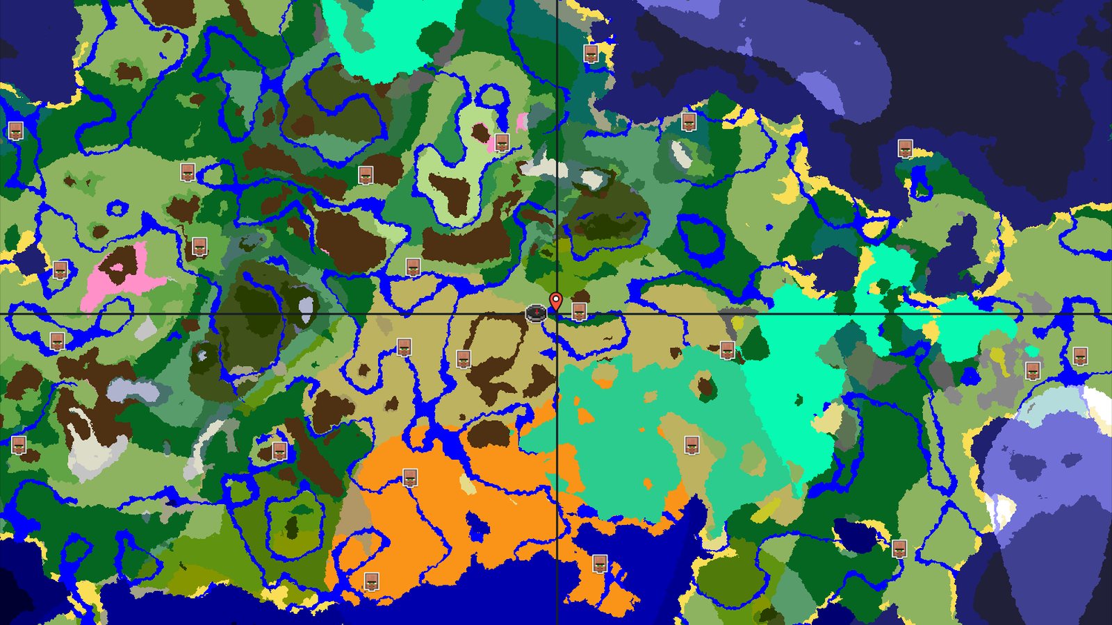 Savanna Spawn with a Close Village and Ruined Portal — Minecraft seed preview