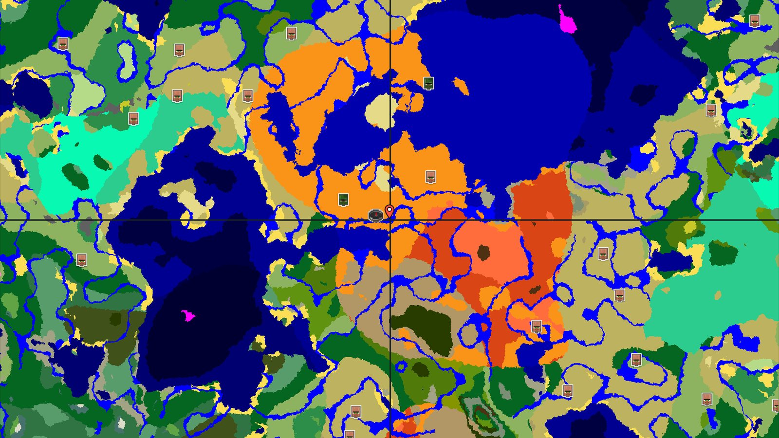 Desert Spawn with Nearby Badlands and Jungle — Minecraft seed preview