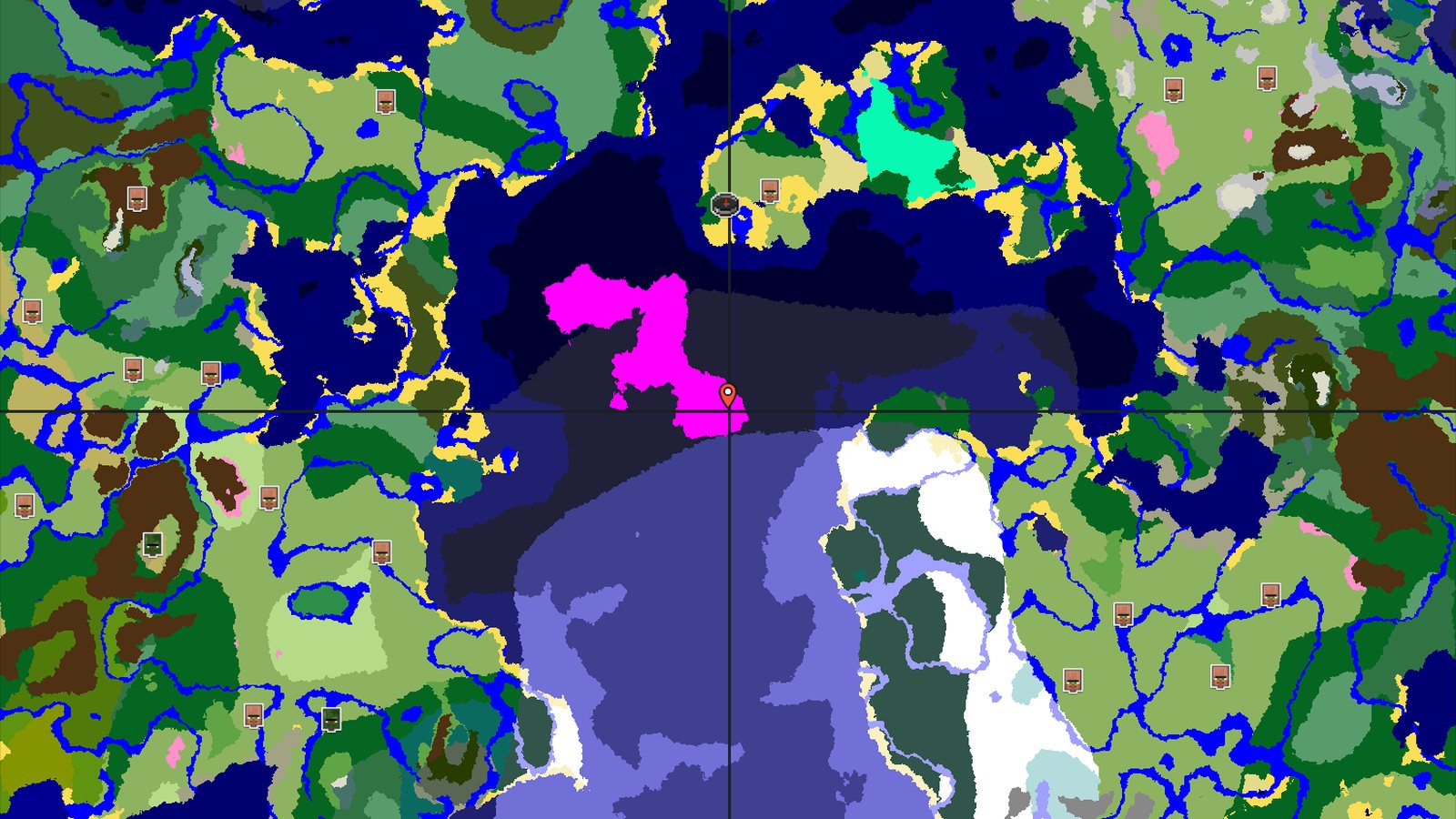Mushroom Fields Island with Nearby Ocean Monument — Minecraft seed preview