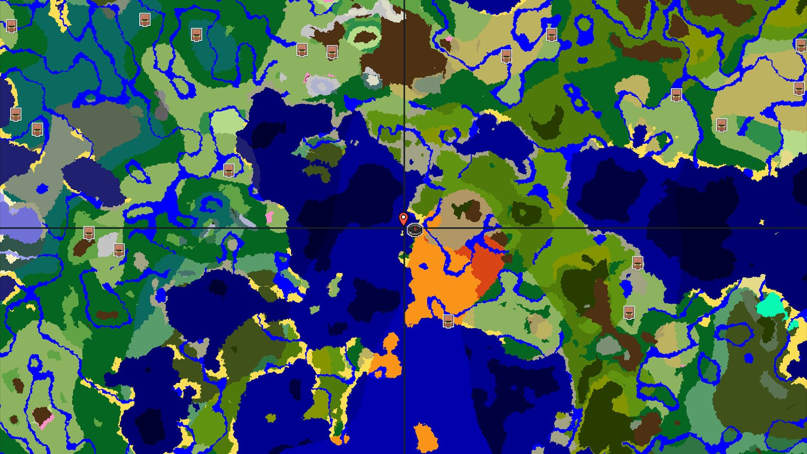 Wooded Badlands and Jungle Near a Forest Spawn — Minecraft seed preview