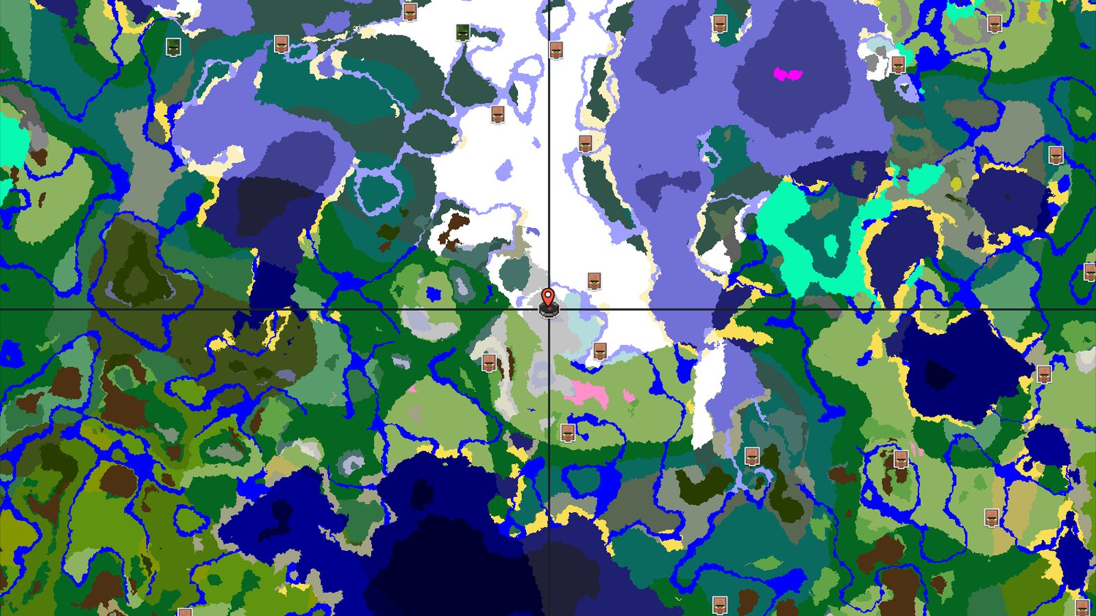 Frozen Peaks Spawn with Nearby Ancient City — Minecraft seed preview