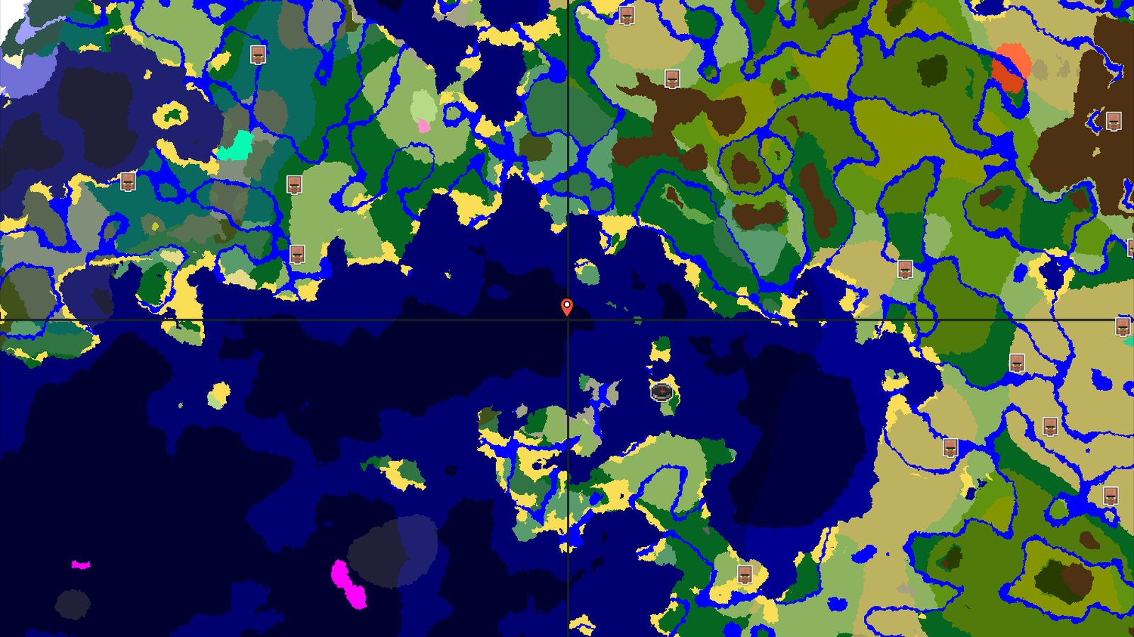 Spawn in Plains with Ocean Ruins Nearby — Minecraft seed preview