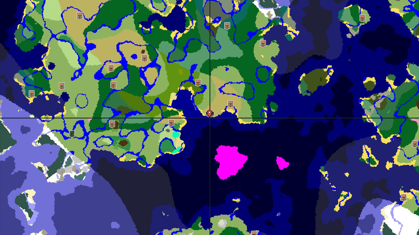 Spawn in Savanna with a Nearby Village — Minecraft seed preview