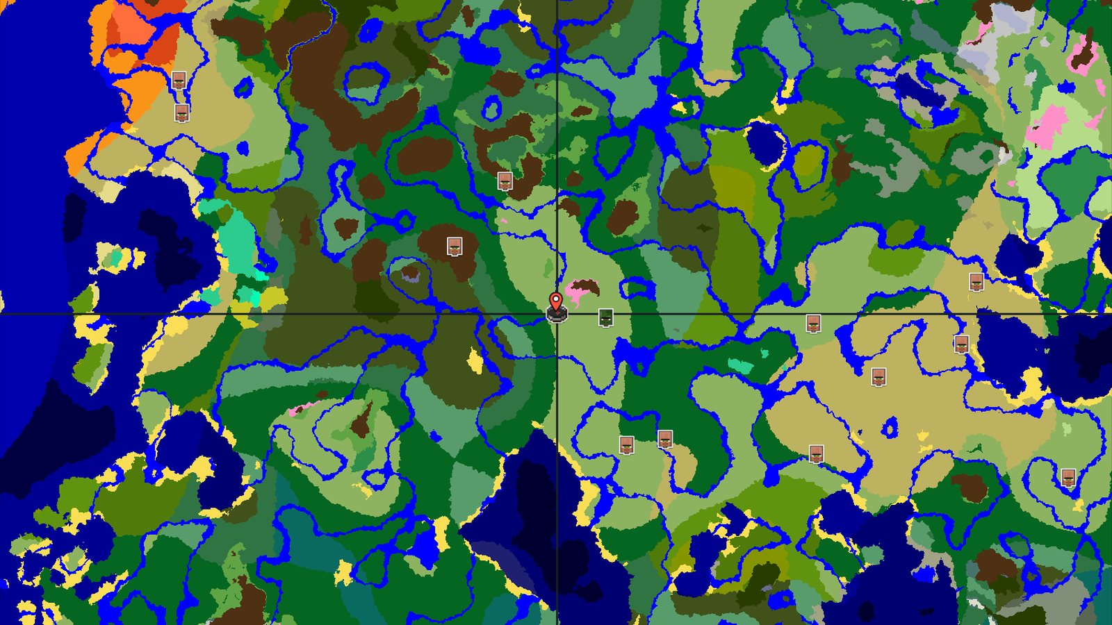 Cherry Grove Hill Next to a Zombie Village — Minecraft seed preview