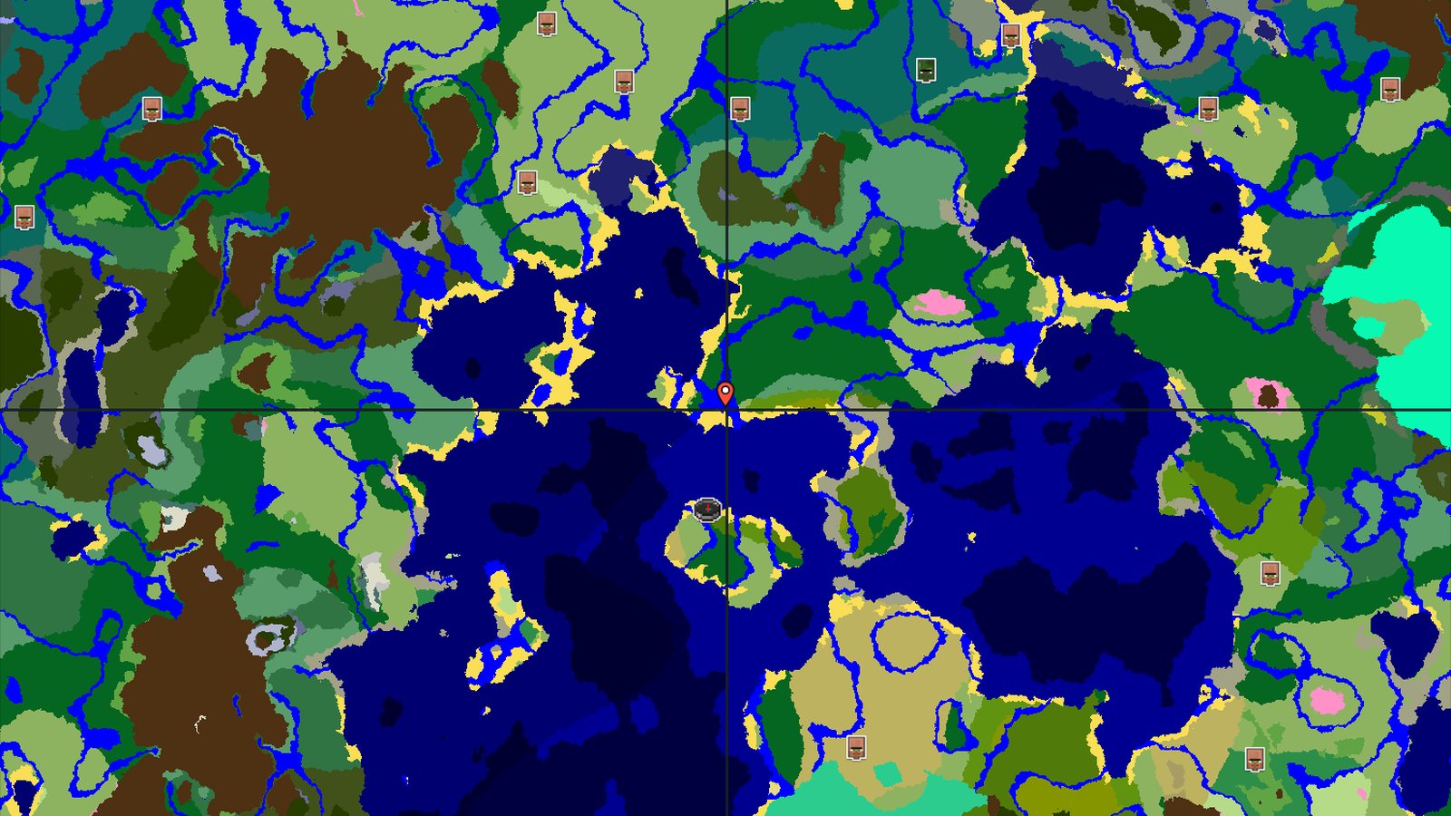 Jungle Spawn with Nearby Mineshaft and Ocean Ruin — Minecraft seed preview