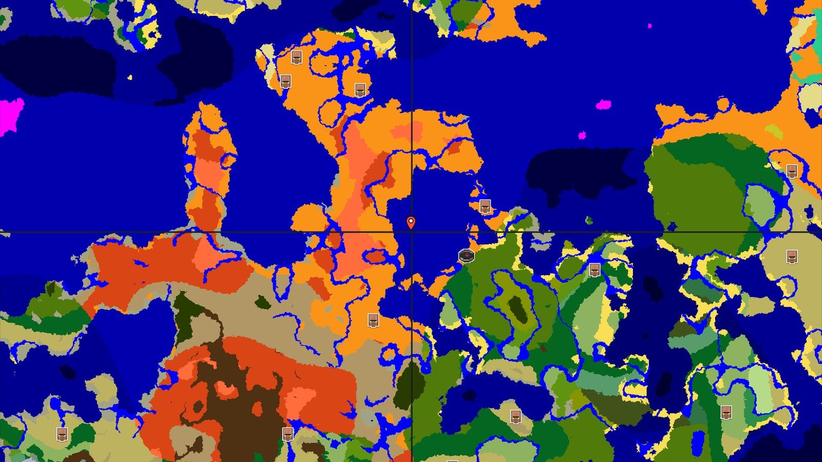 Desert Spawn with Nearby Jungle Temple — Minecraft seed preview