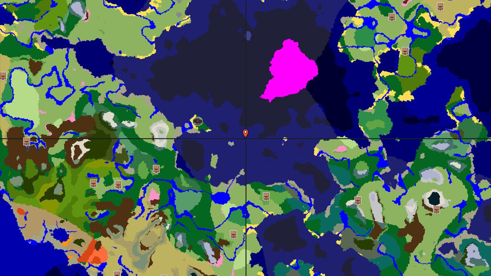 An Ocean Start with Close-By Structures — Minecraft seed preview
