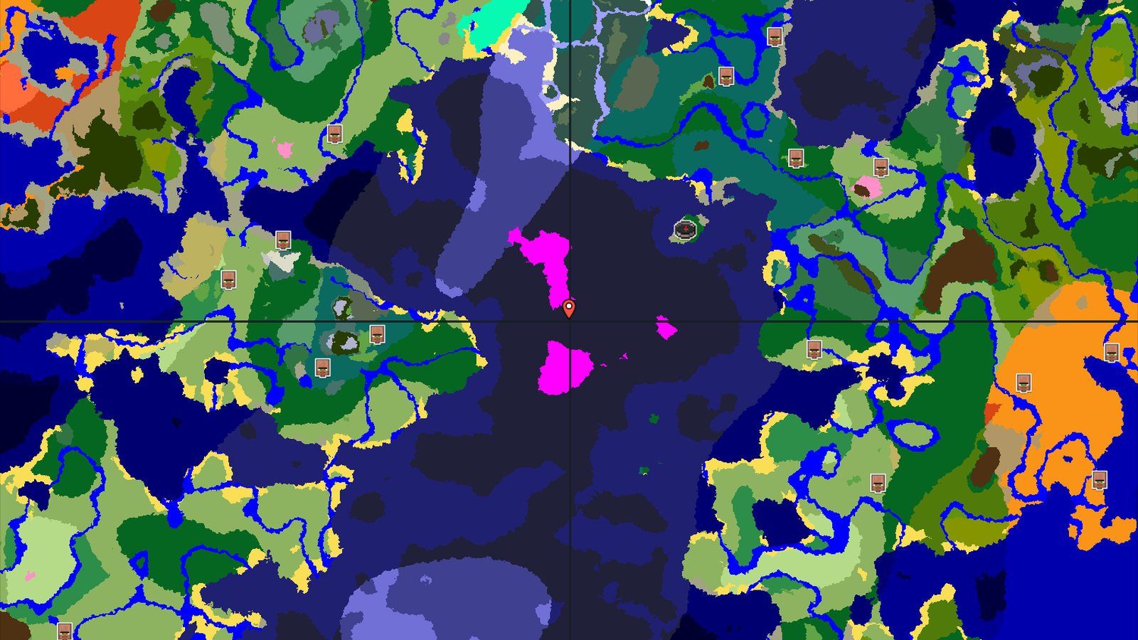 Mushroom Fields and Ocean Monument Seed — Minecraft seed preview
