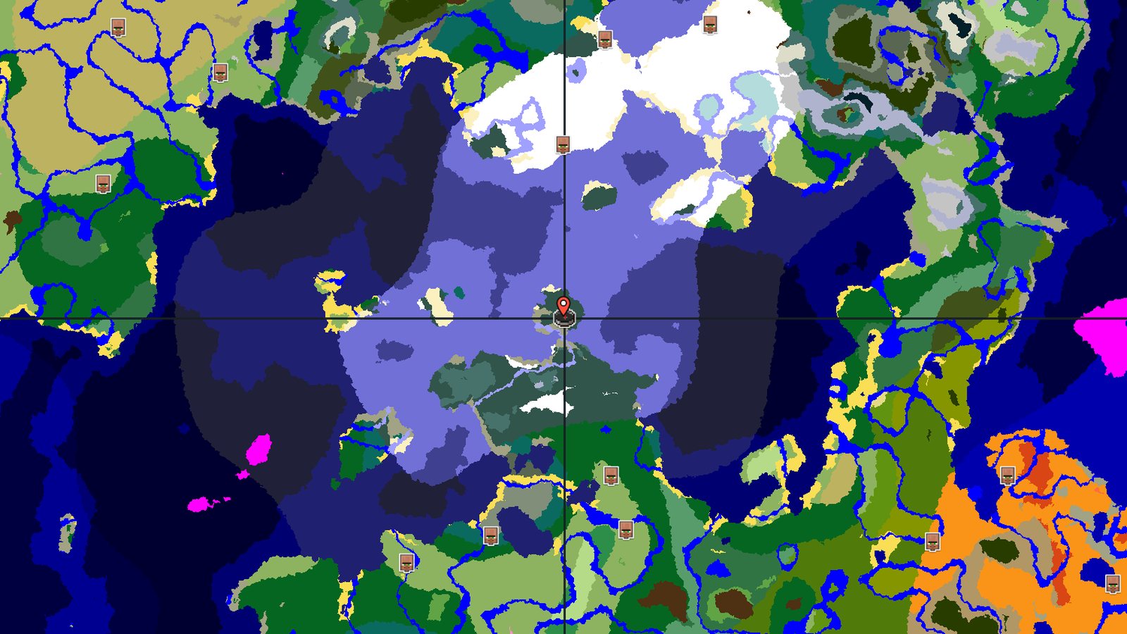 Snowy Taiga Island with an Ocean Ruin — Minecraft seed preview
