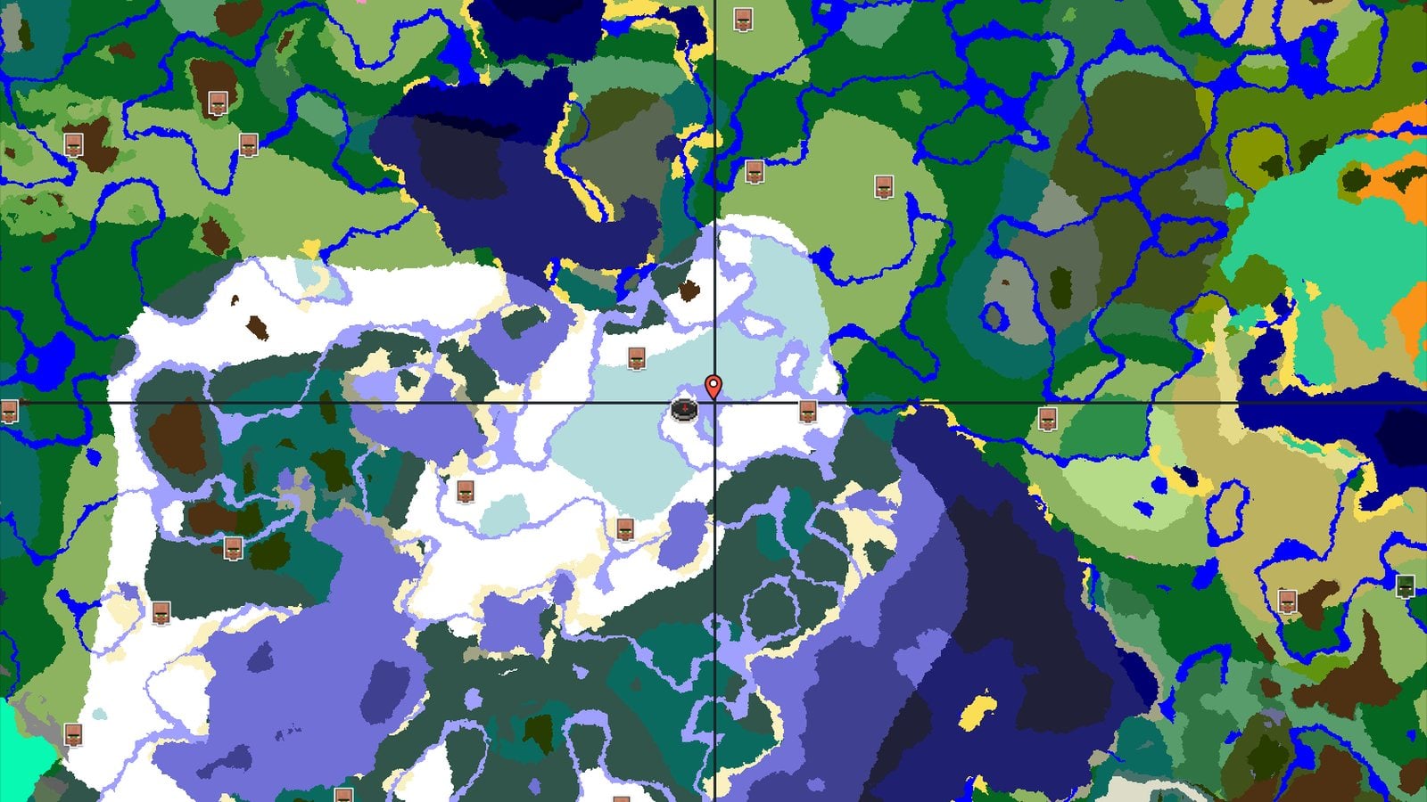 Ice Spikes Near Spawn in a Frozen World — Minecraft seed preview