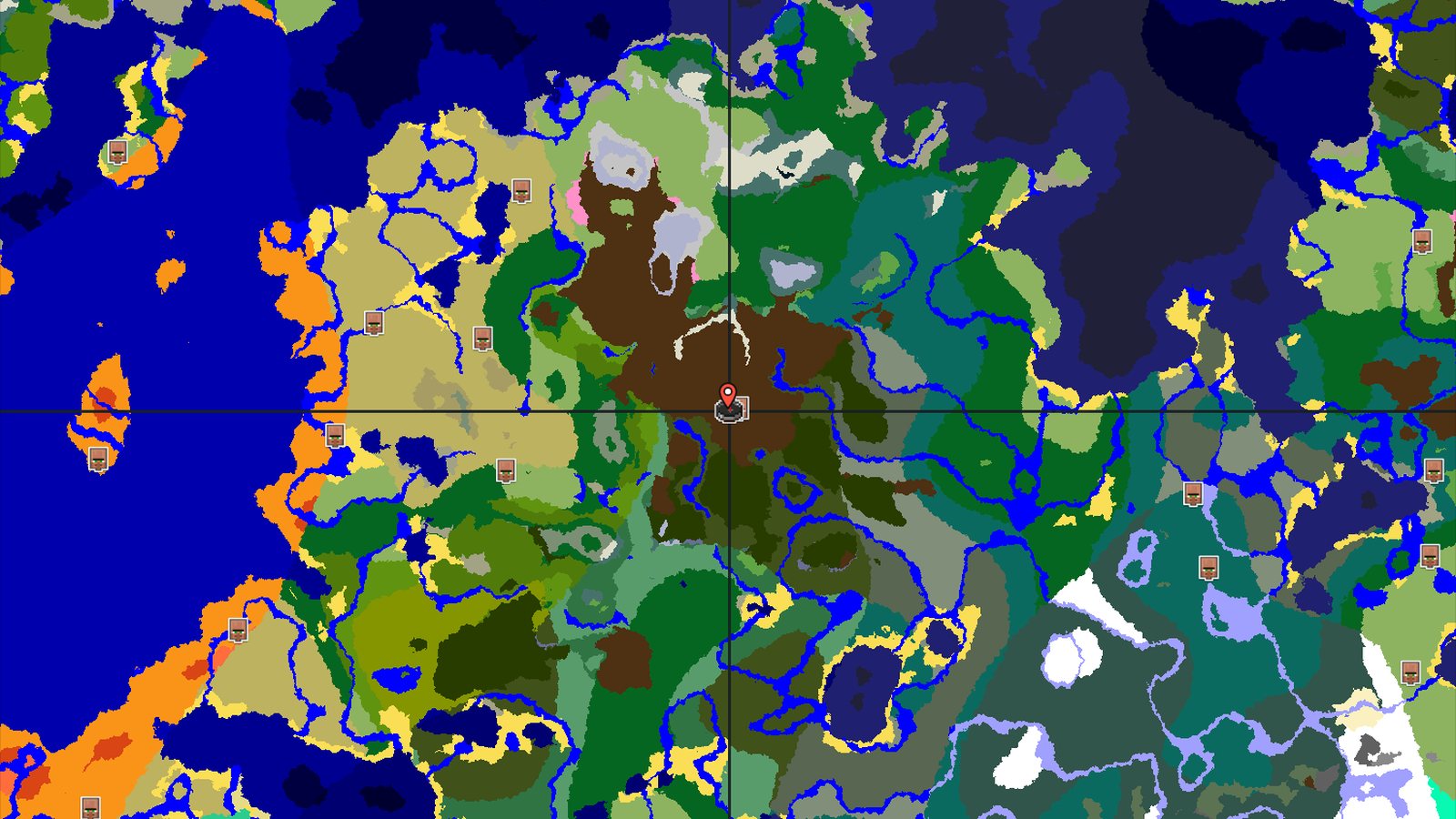 Dark Forest Spawn with Nearby Mountains and Unique Biomes — Minecraft seed preview