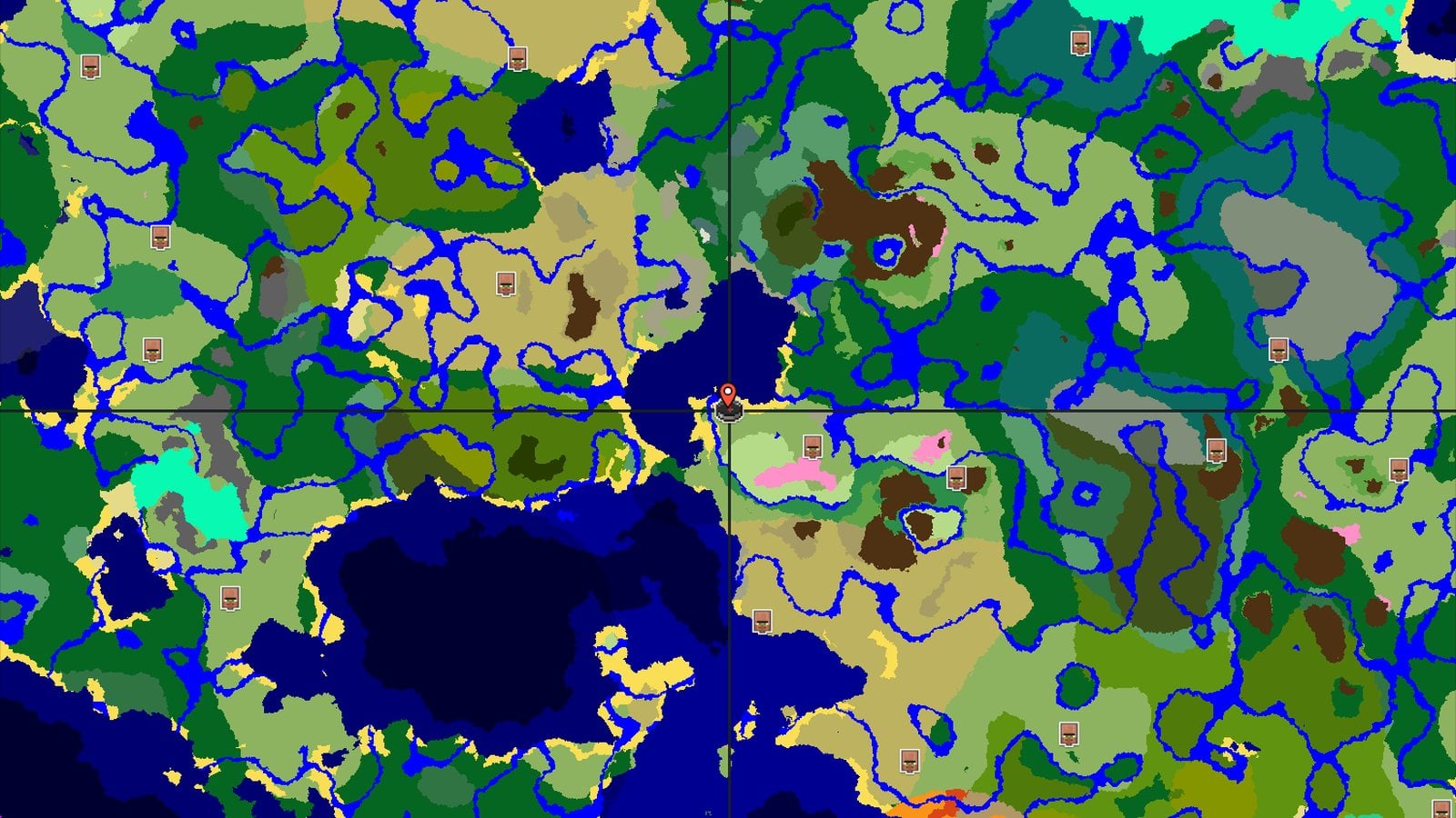 Cherry Grove and Coastal Plains with Nearby Trial Chambers — Minecraft seed preview