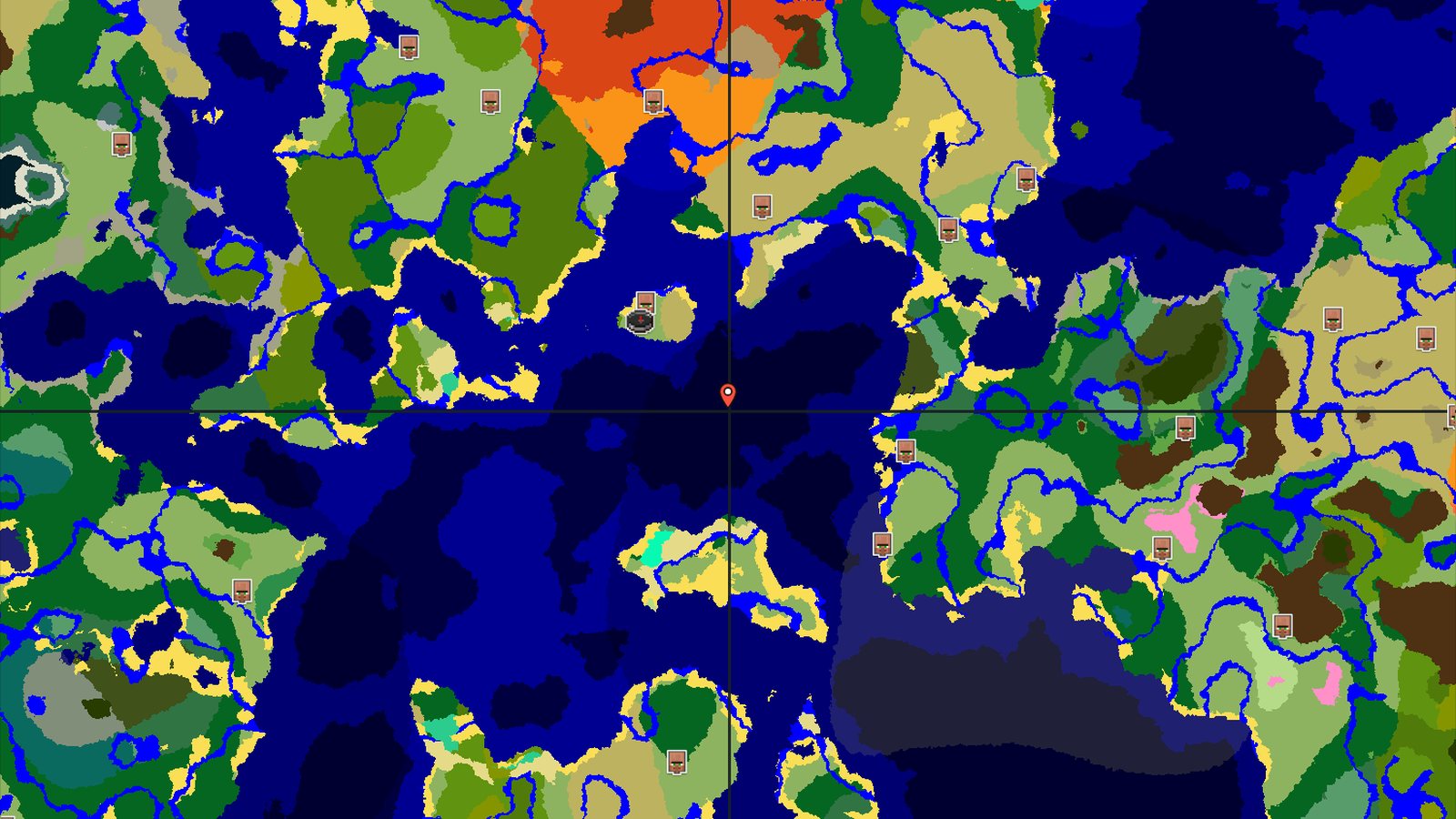 A Plains Spawn with Nearby Ocean Adventures — Minecraft seed preview