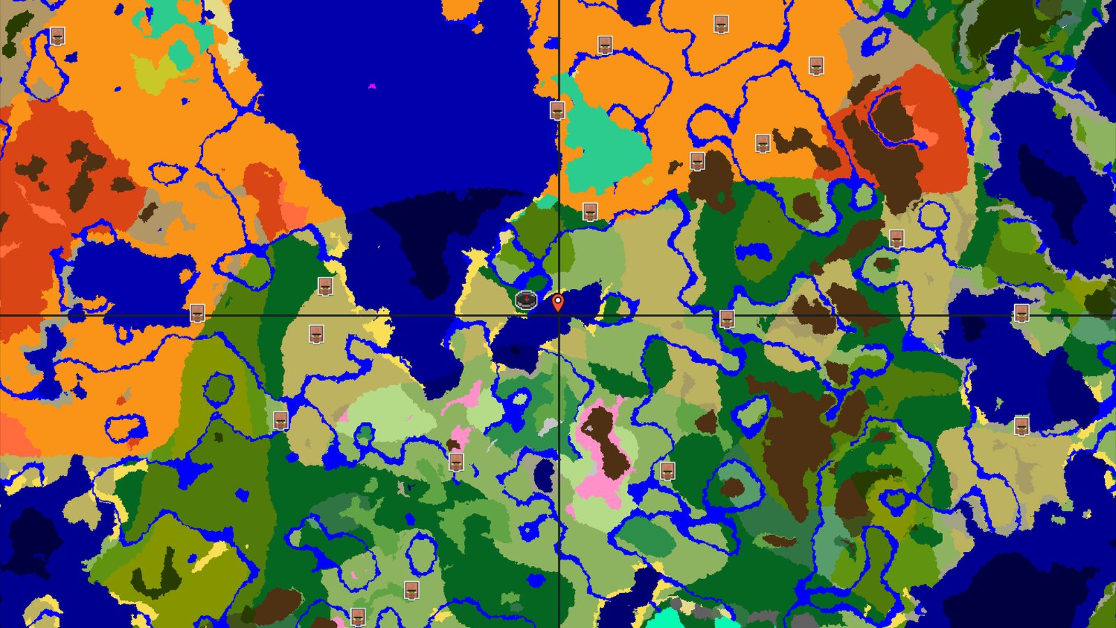 Forest Spawn with Nearby Savanna and Plains — Minecraft seed preview