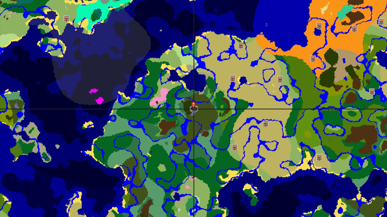 Dark Forest Spawn With Cherry Grove Nearby — Minecraft seed preview