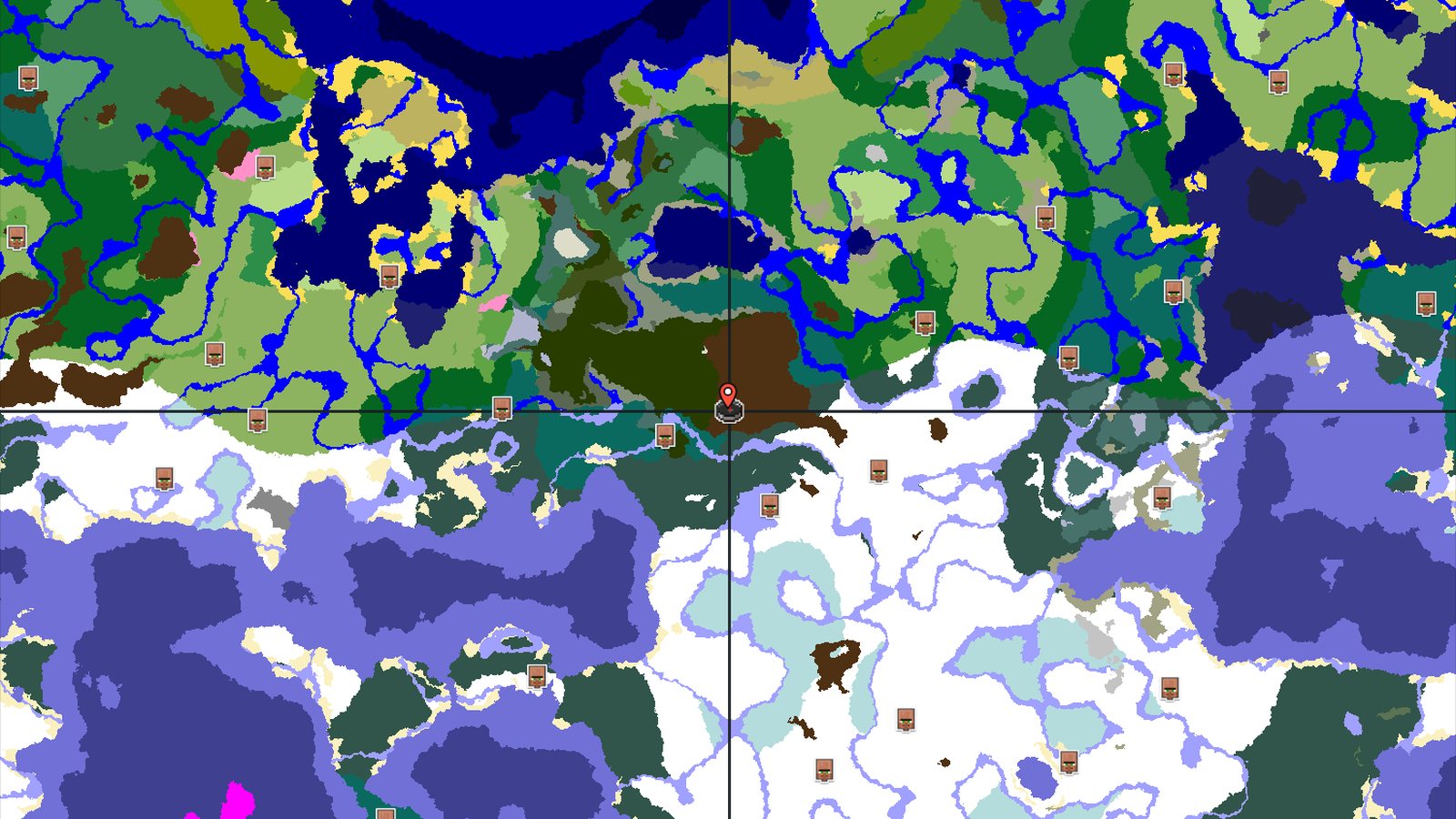 Snowy Taiga Spawn with Nearby Ancient City — Minecraft seed preview