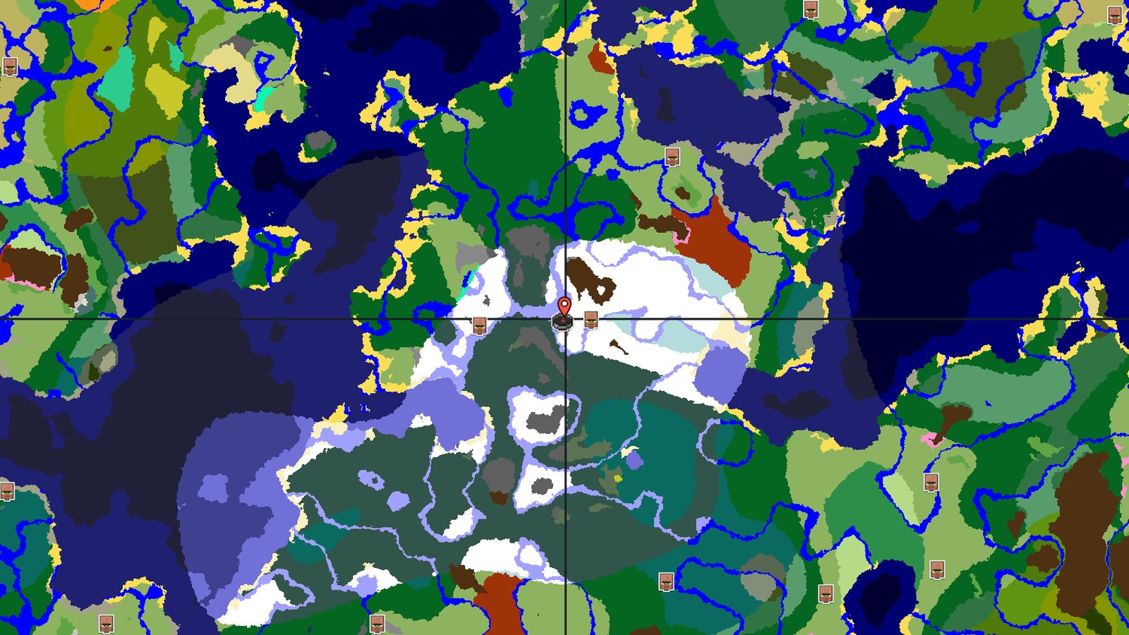 Windswept Gravelly Hills Next to a Snowy Village — Minecraft seed preview