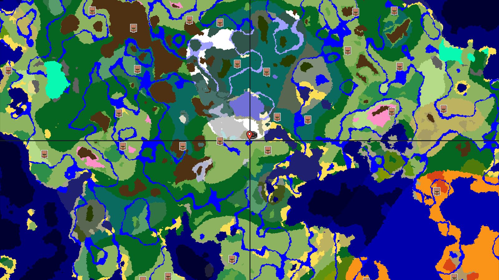 Snowy Plains Spawn with Nearby Trial Chambers — Minecraft seed preview