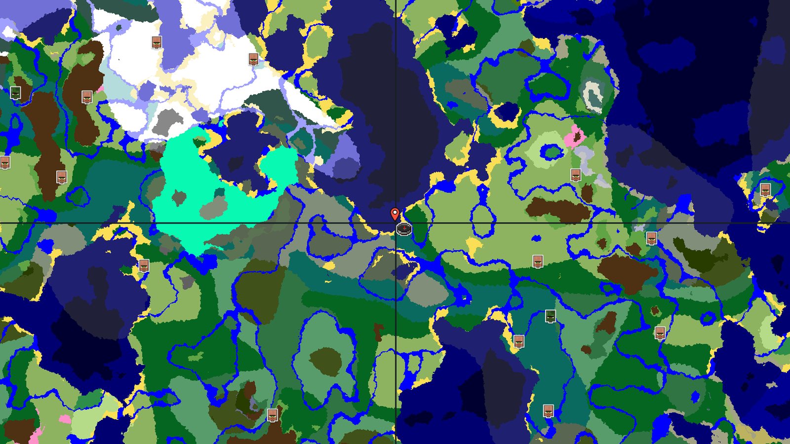 Taiga Forest Coastline with Ocean Monument — Minecraft seed preview