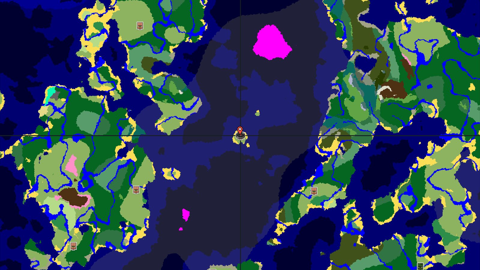Spawn on a Plains Island with an Early Village — Minecraft seed preview