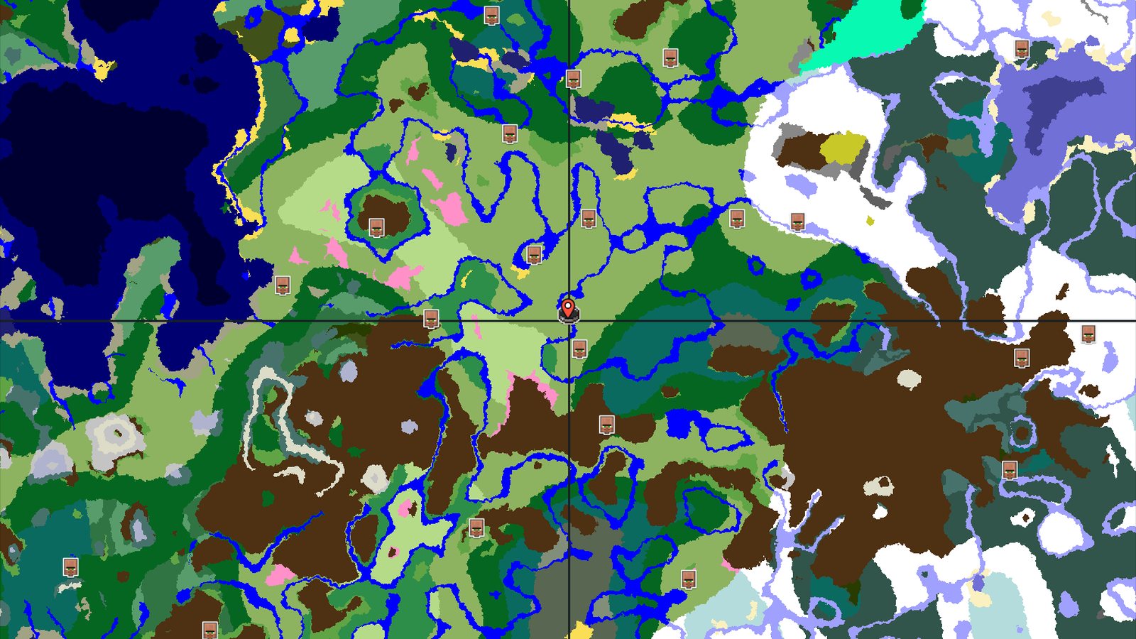 Spawn in Plains with a nearby Flower Forest and Cherry Grove — Minecraft seed preview
