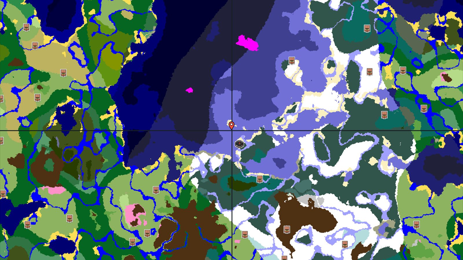 Frozen Ocean Start with Nearby Trial Chambers — Minecraft seed preview
