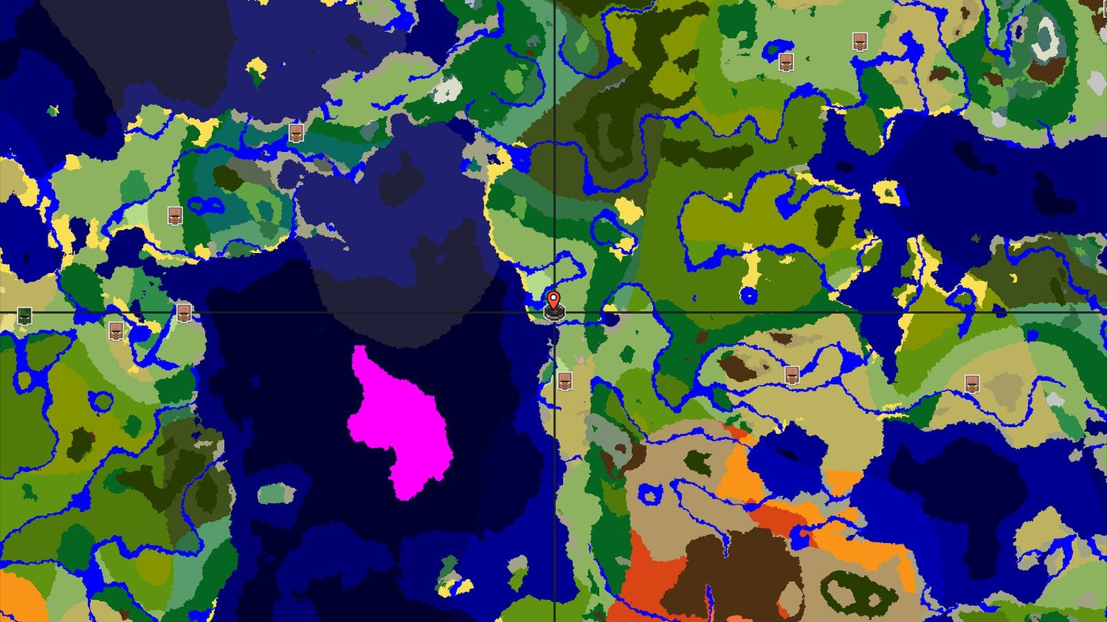 Flower Forest Spawn with Nearby Trial Chambers — Minecraft seed preview