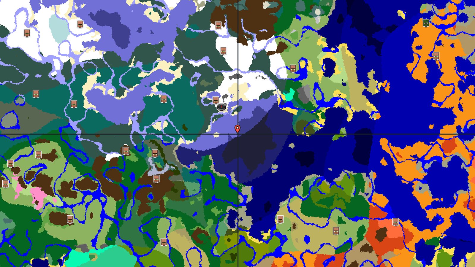 Snowy Plains Spawn Near Trial Chambers and Village — Minecraft seed preview