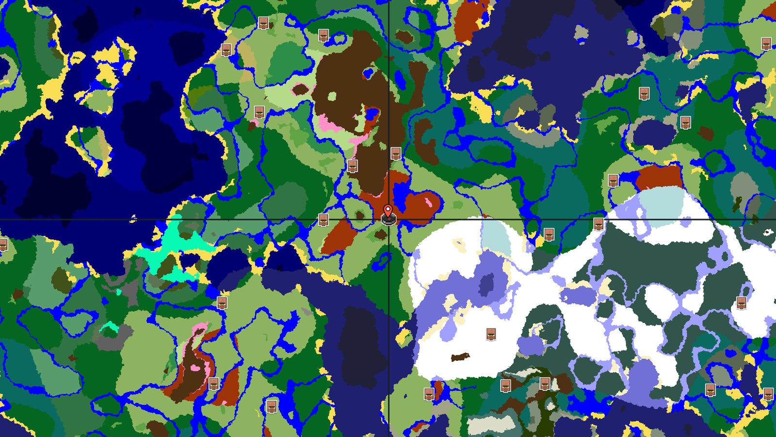 Dappled Forest and Cherry Grove Near Spawn — Minecraft seed preview
