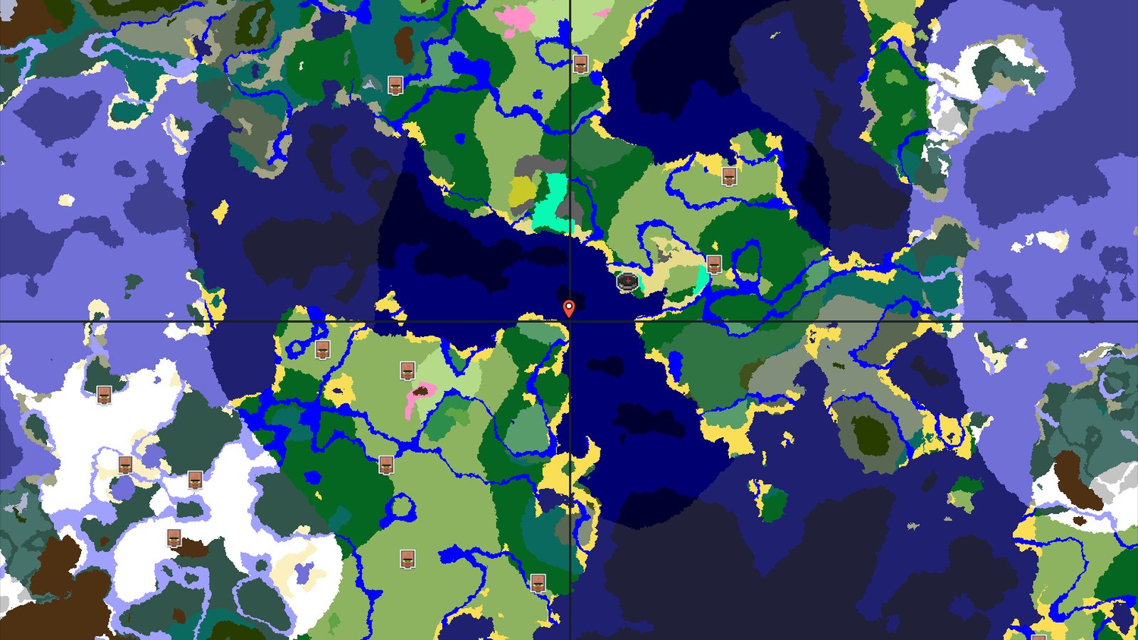 Spawn in a Forest with a Nearby Ocean Ruin — Minecraft seed preview