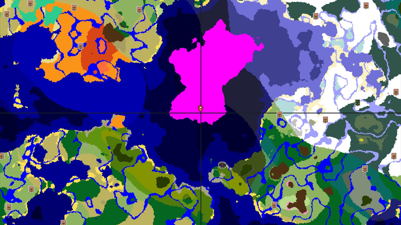 Mushroom Fields and Ocean Monument Seed — Minecraft seed preview