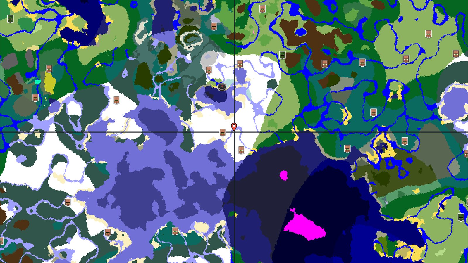 Dappled Forest and Ice Spikes Near Spawn — Minecraft seed preview