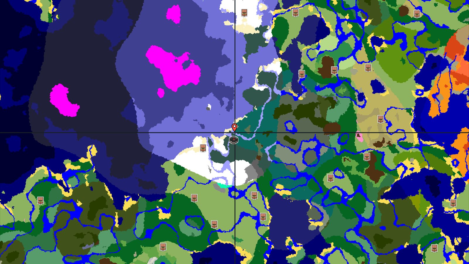 Frozen Ocean and Taiga with Nearby Trial Chambers — Minecraft seed preview