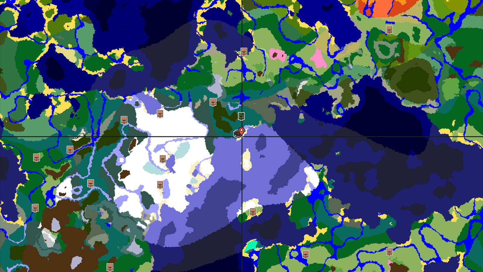 Ocean Ruin Beside an Abandoned Taiga Village — Minecraft seed preview