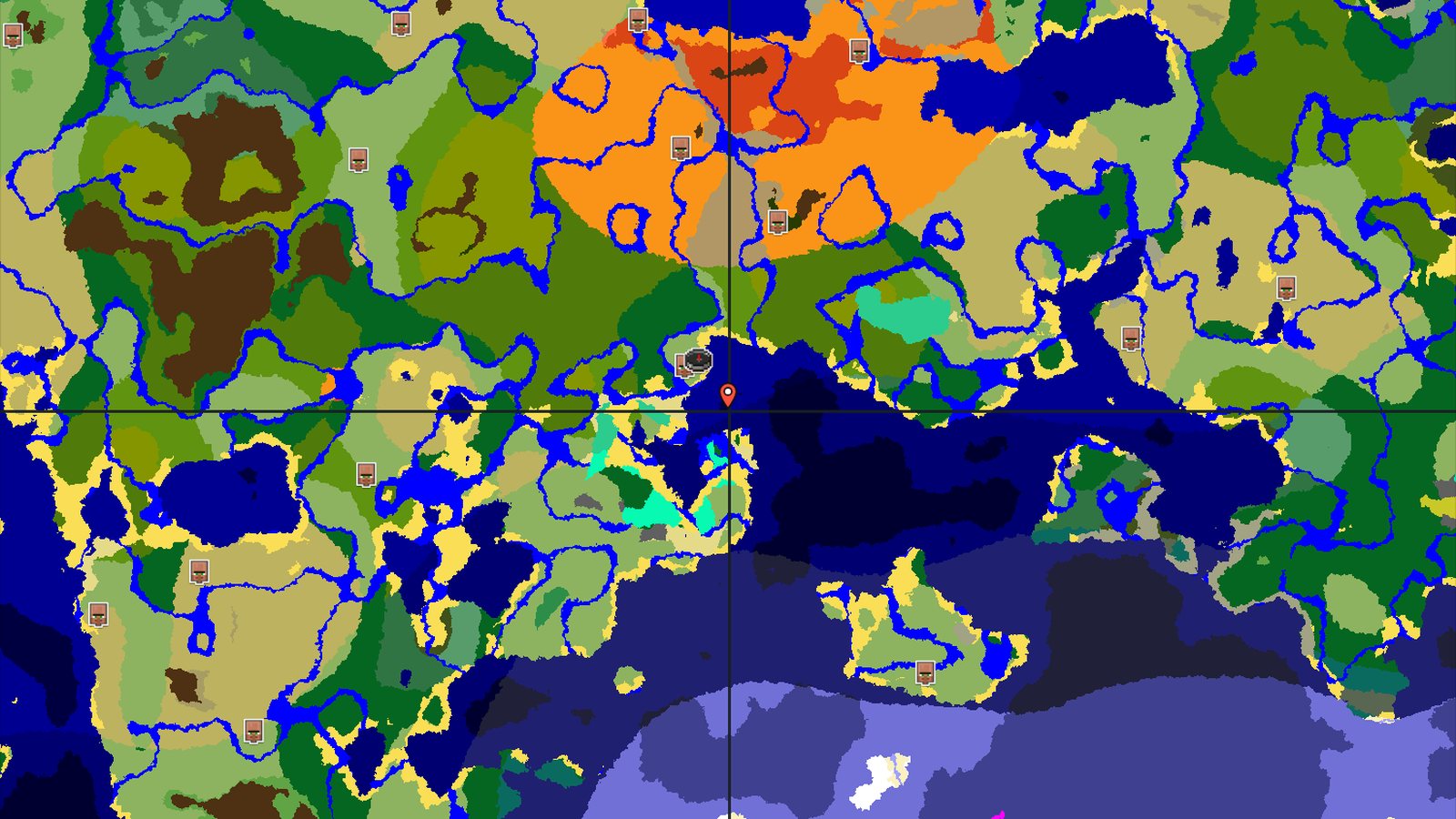 A Jungle and Desert Seed with Nearby Basic Structures — Minecraft seed preview