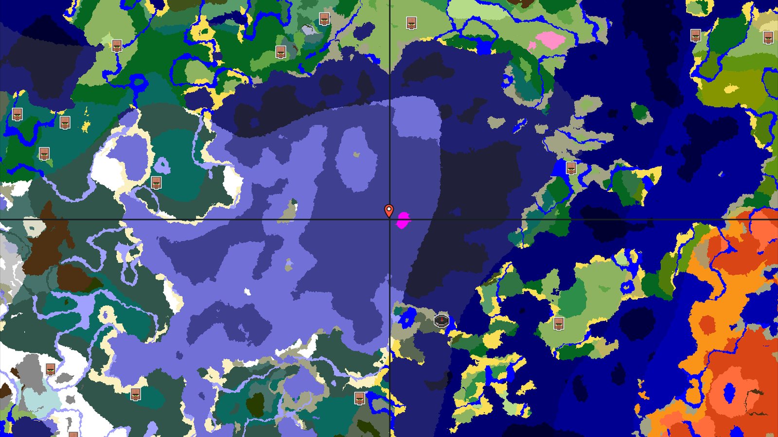 Mushroom Fields Island Surrounded by Cold Ocean — Minecraft seed preview