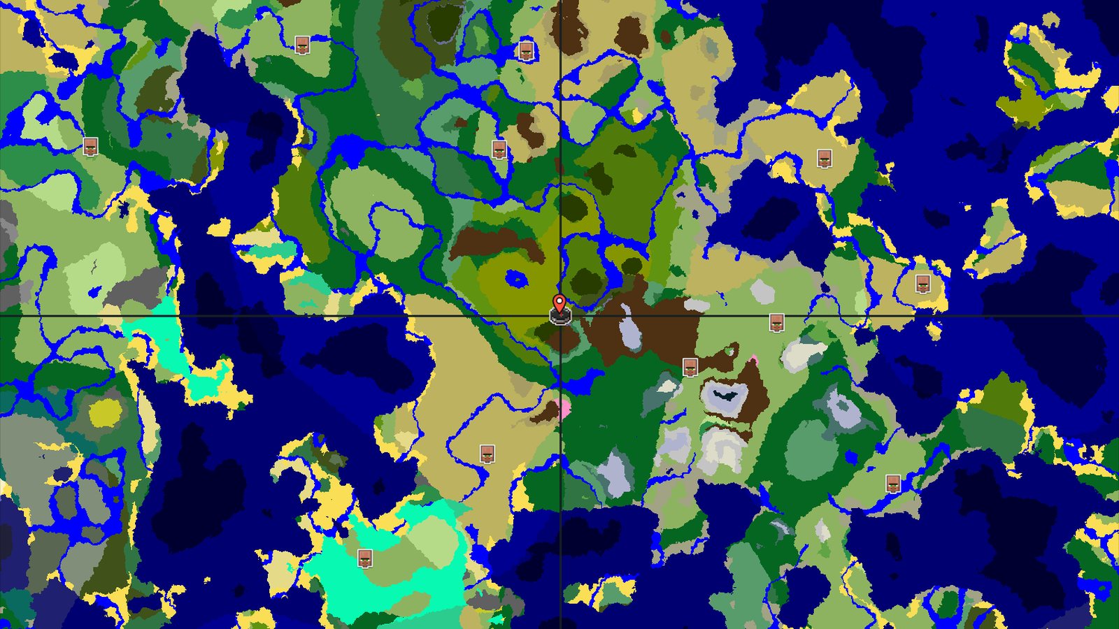 Bamboo Jungle Spawn with Nearby Frozen Peaks — Minecraft seed preview