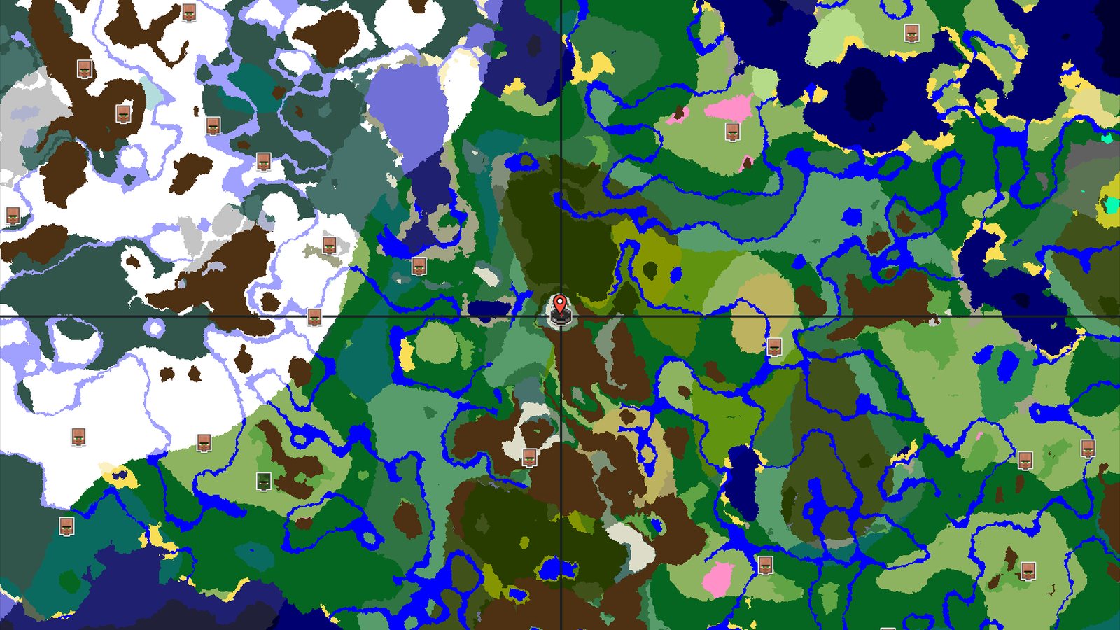 Village at Spawn, Jagged Peaks Nearby — Minecraft seed preview
