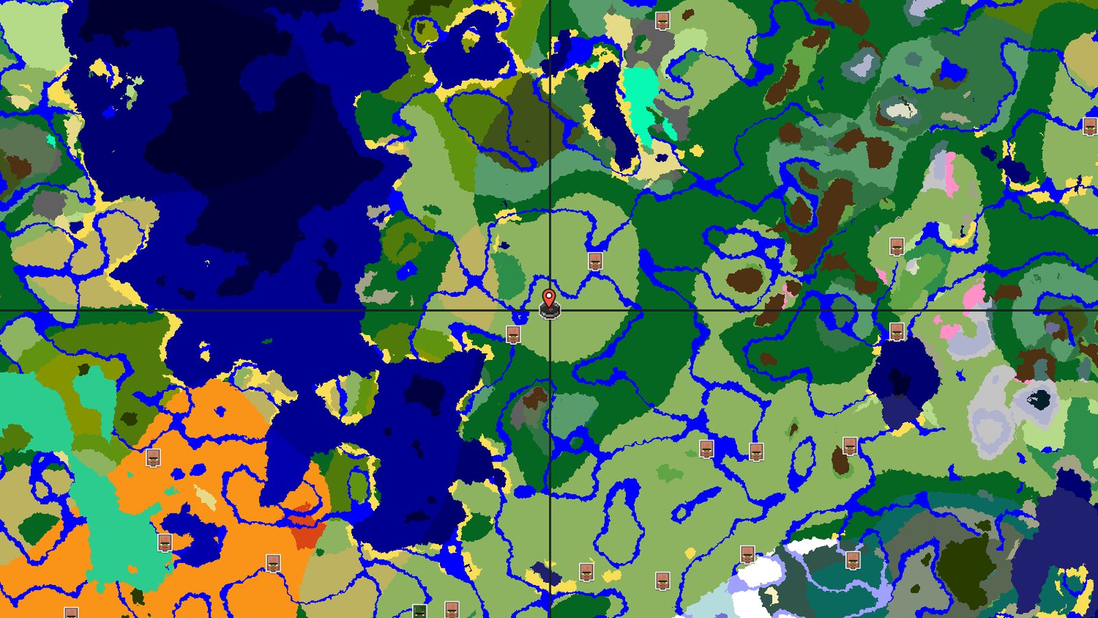 Flower Forest Ringed by River — Minecraft seed preview