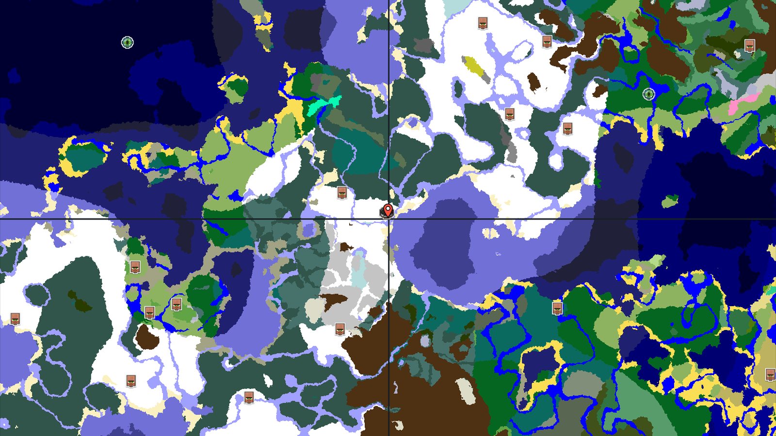Spawn in Snowy Plains with Nearby Ice Spikes and Ancient City — Minecraft seed preview