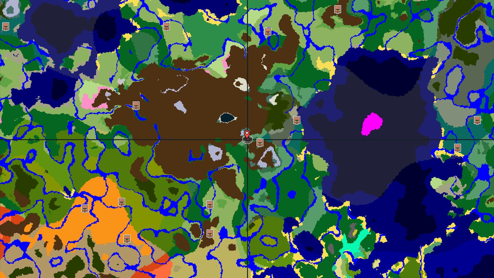 Spawn in a Birch Forest, near a Frozen Mountain Range — Minecraft seed preview