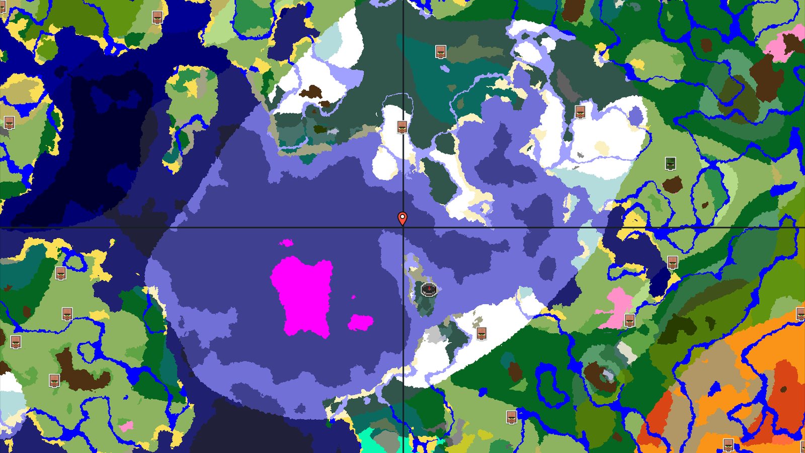Snowy Taiga Spawn with Nearby Trial Chambers — Minecraft seed preview